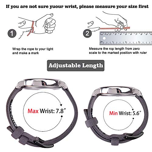 Image of Ritche Christmas Gift Canvas Vintage Quick Release Watch Band 18mm 20mm 22mm 24mm Replacement Watch Straps for Men Women, White Elephant Gifts, Stocking Stuffers for Men, Father's Day gifts