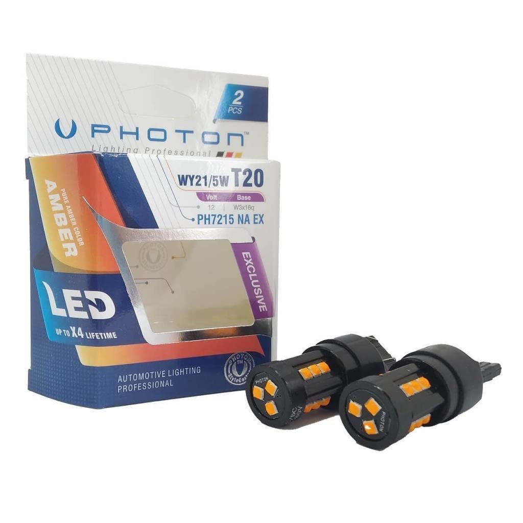 PHOTON Ampul T20 W21/5W Amber Exclusive 12V-24V Led (2'Li Blister)