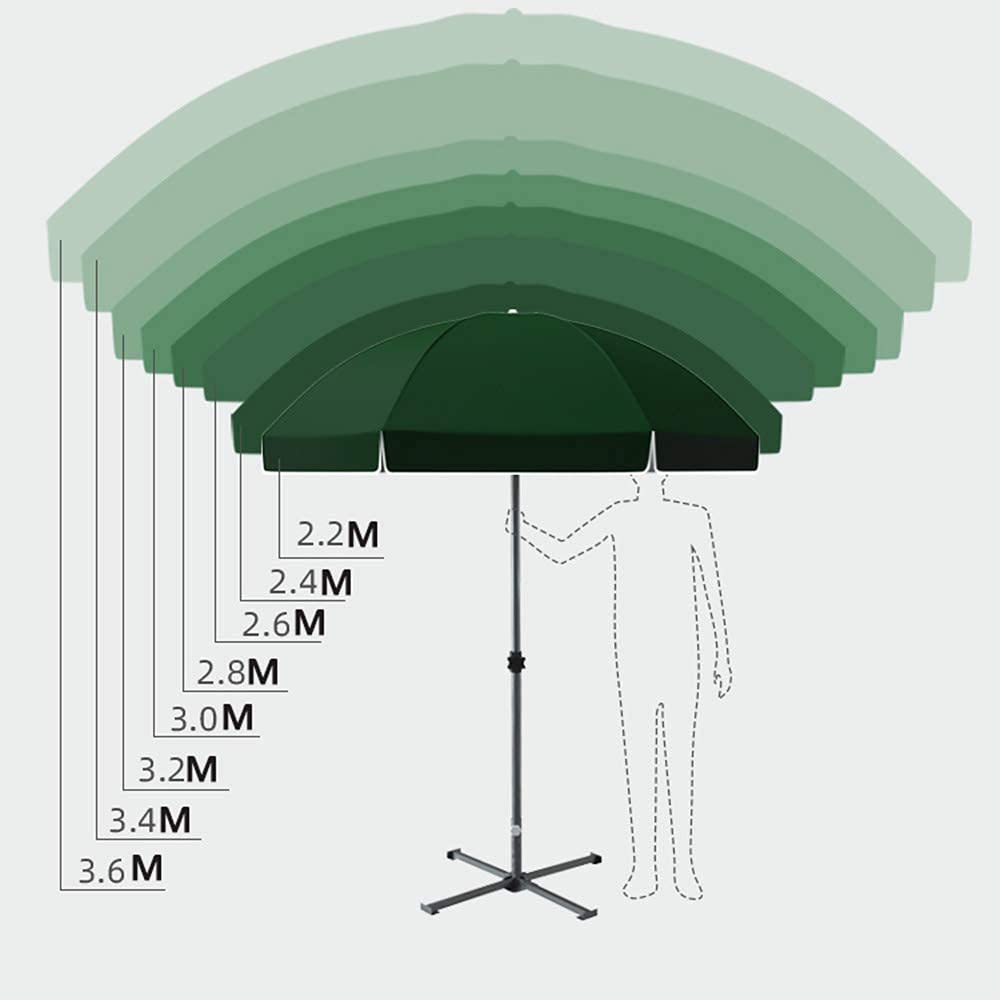 Parasol ogrodowy Duży parasol zewnętrzny, Parasol handlowy, Parasol ogrodowy, Parasol przeciwsłoneczny i przeciwdeszczowy Dwa w jednym, średnica 3,4 m Nadaje się na plażę, taras, dziedziniec
