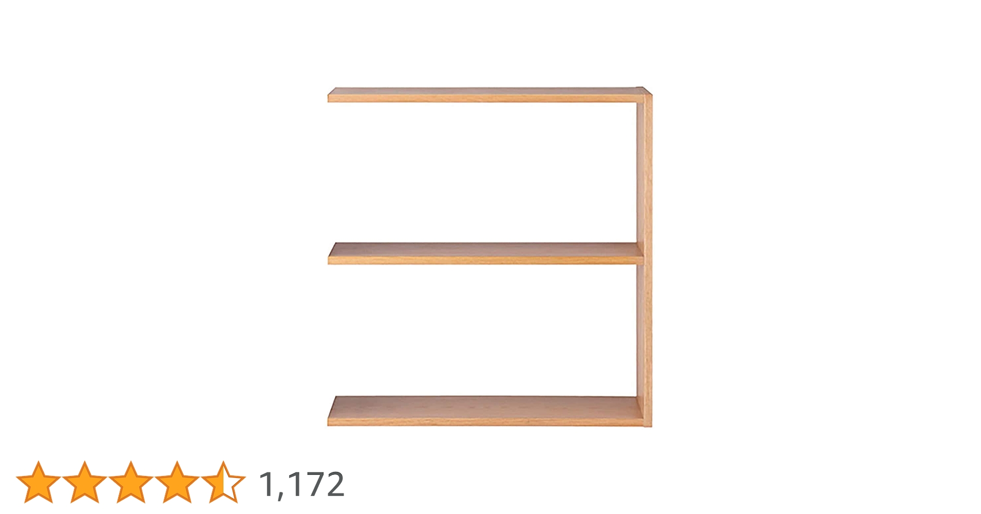 Amazon｜無印良品 スタッキングシェルフ・ワイド・追加2段・オーク材