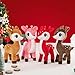 Lazada Christmas Plush Deer Stuffed Animal Pink Deer Plush Toy Baby Toys for Plump Tail 10 Inches Pink