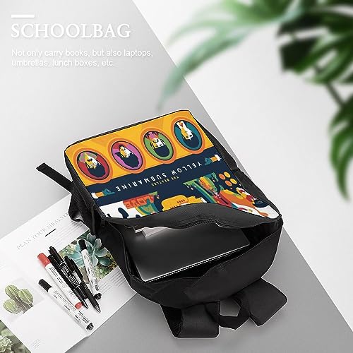 TANACC The Beatles Sacs À Dos Scolaire Pour Enfants,Rock Band Sac Scolaire 3D Pour Garçons Filles Sac À Dos Décontracté De Voyage Léger Pour Camping,Voyage - Les Beatles, Paul McCartney, John Lennon, RIngo Starr, George Harrison TANACC The Beatles Sacs À Dos Scolaire Pour Enfants,Rock Band Sac Scolaire 3D Pour Garçons Filles Sac À Dos Décontracté De Voyage Léger Pour Camping,Voyage – Image 6