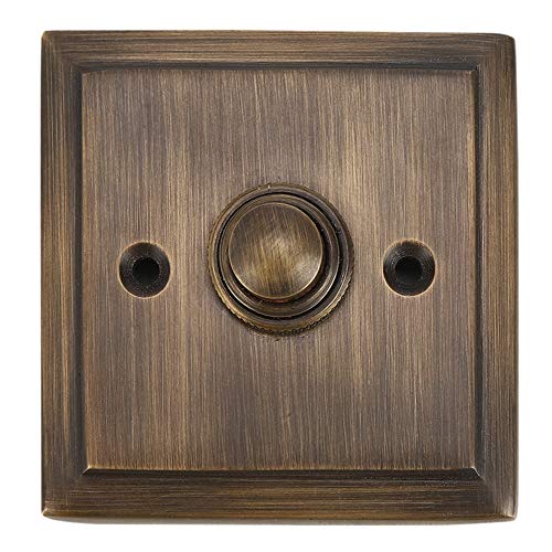 A29 Antique Brass Doorbell Button