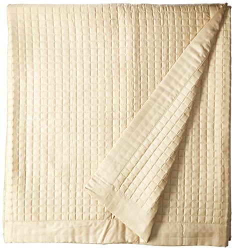 Belle Epoque Cotton Quilted Coverlet, Taupe, Queen