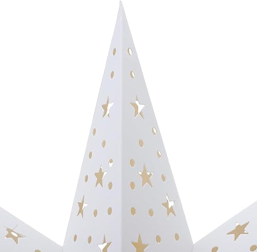 Miniatura 8 de Faroles de Papel con Diseño de Estrella 2 Piezas, Cubierta de Luz de Estrella, Guirnalda, Colgante para Faroles, Adorno para Árbol de Navidad, Tapa