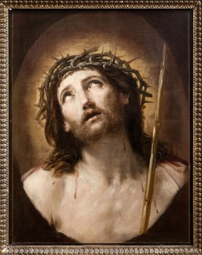 Portrait Christ avec le roseau - Impression d'affiches Toile pour intérieur serein