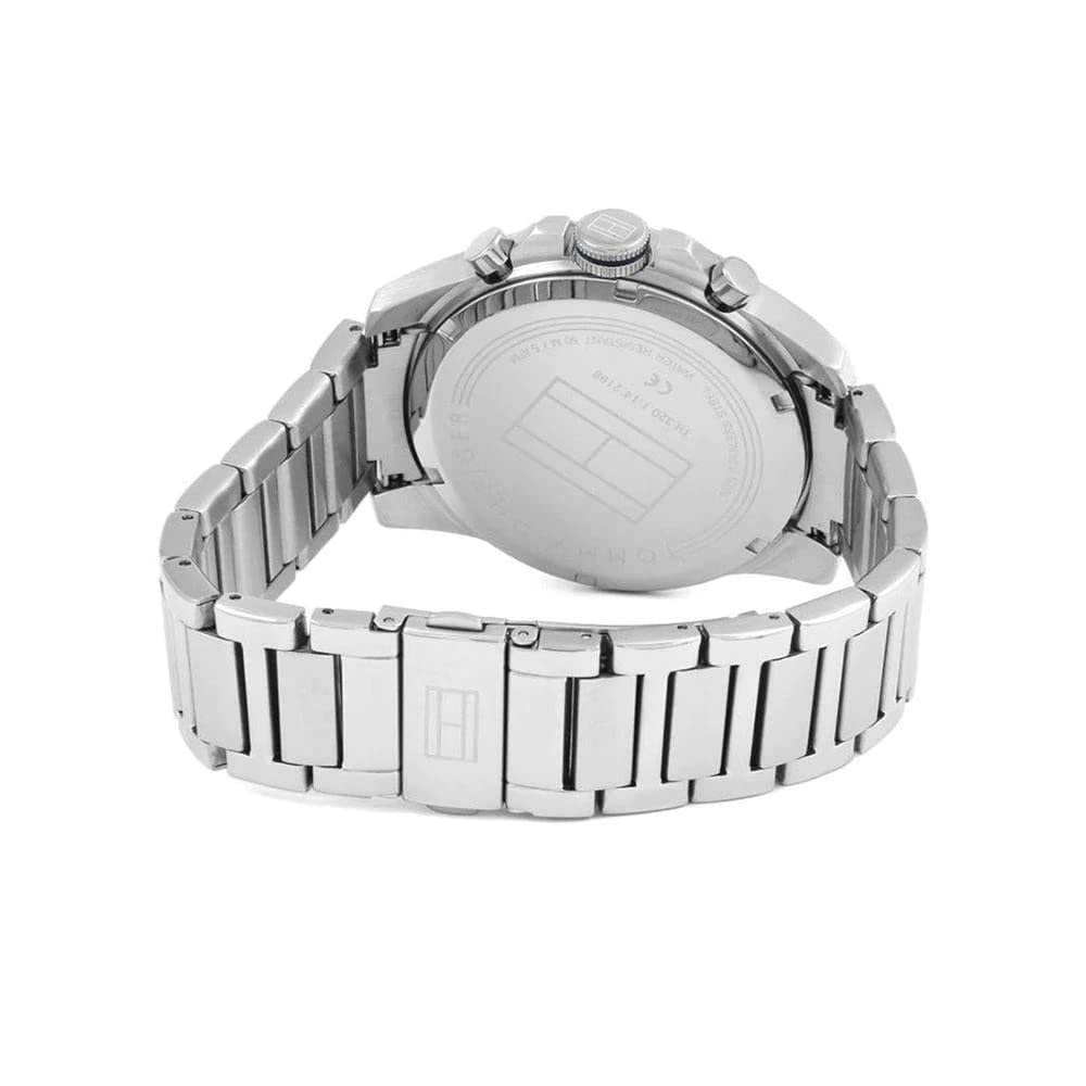 Tommy Hilfiger Men's 1791348 Cool Sport Analog Display Quartz Silver Watch