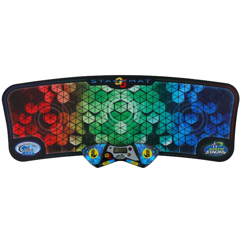 Speed Stacks | G5 Stackmat (Timer and Voxel Glow Mat) | Approved by Sport Stacking & Cubing Associations | Accuracy to 0.001 Seconds | Batteries Included