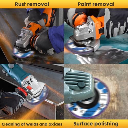 Laexepelle STRIP DISCS-P10 Stripping Wheel For Angle Grinder 10 Pack, Strip Disc Paint Stripping Disc Sanding Disc Abrasive Wheels & Discs, Paint Metal Rust Remover Stripper Tool thumb #5