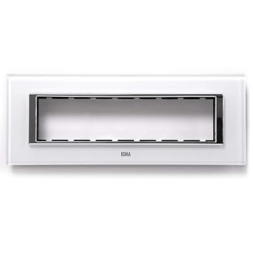 Anchor By Panasonic 66908BA Roma Urban Modular Polycarbonate 8M Square (Brushed Aluminium, Pack of 5, Grey)