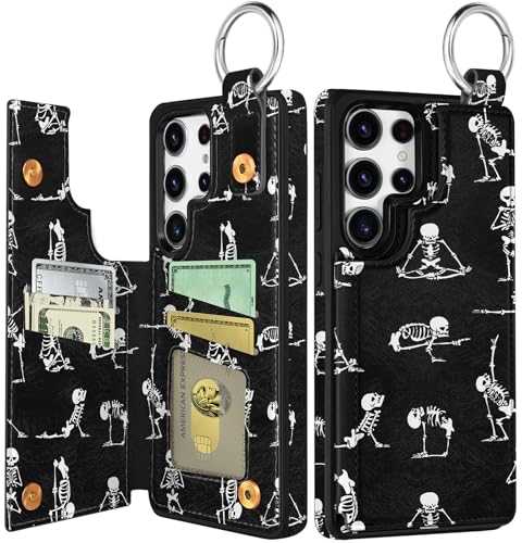 Shorogyt for Samsung Galaxy S25 Ultra Wallet Case, Skeleton