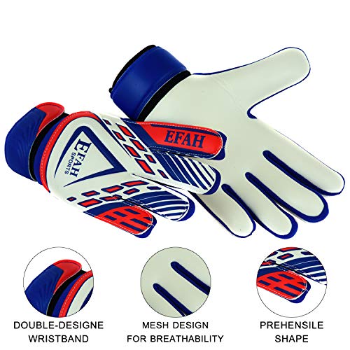 Efah Sports Soccer Goalie Goalkeeper Gloves For Kids Boys Children Football Gloves With Strong Grips #TOP1