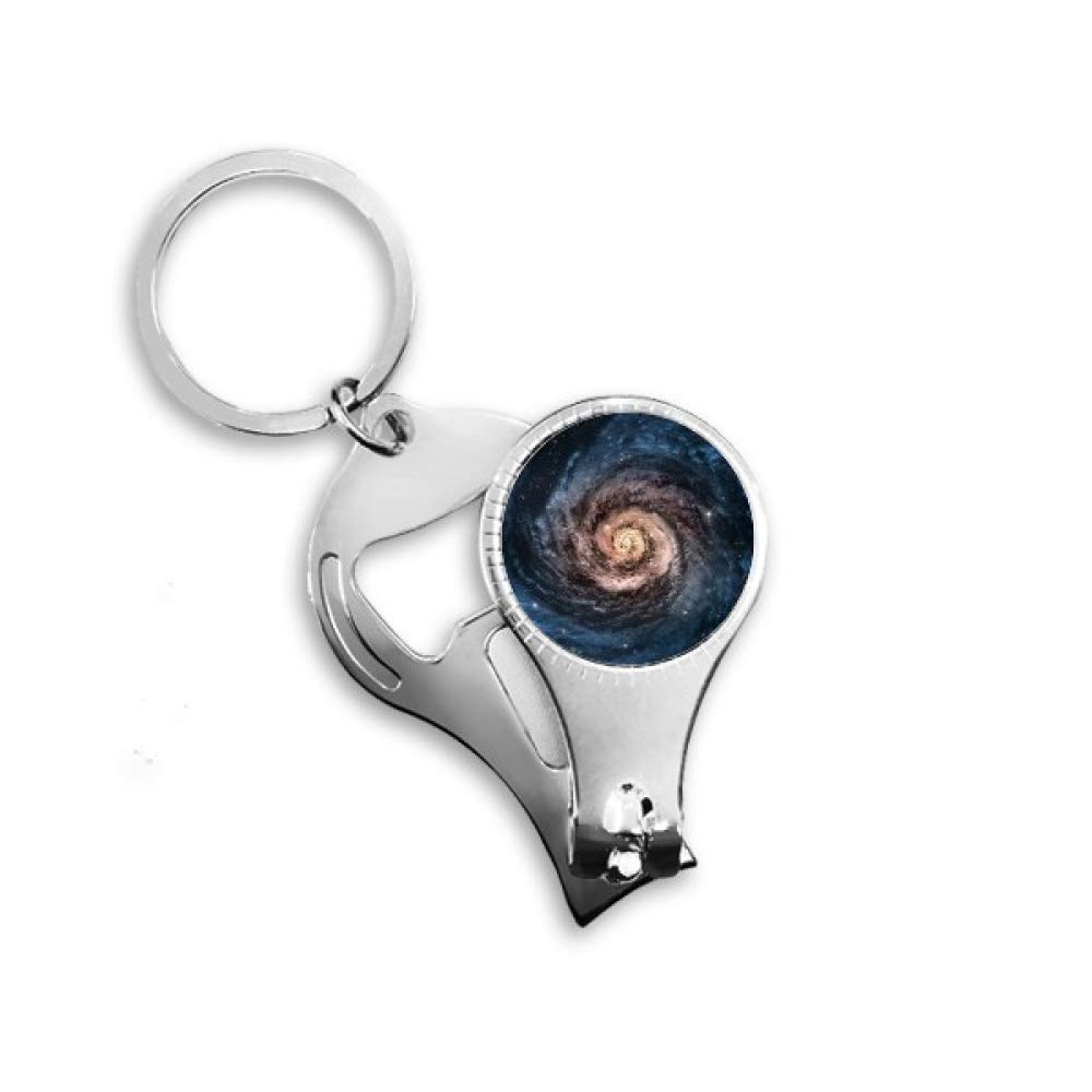 Porte-clés Whirlpool Nebula avec coupe-ongles intégré et décapsuleur