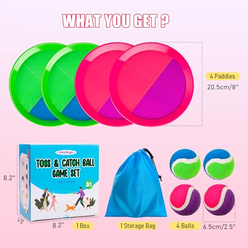 Toss and Catch Ball Game - Ideal Outdoor Beach, Pool & Yard Toy for Toddlers and Kids Ages 4, 5, 6, 7, 8+, Perfect for Boys Girls - Great Birthday Gift & Stocking Stuffers - Image 4