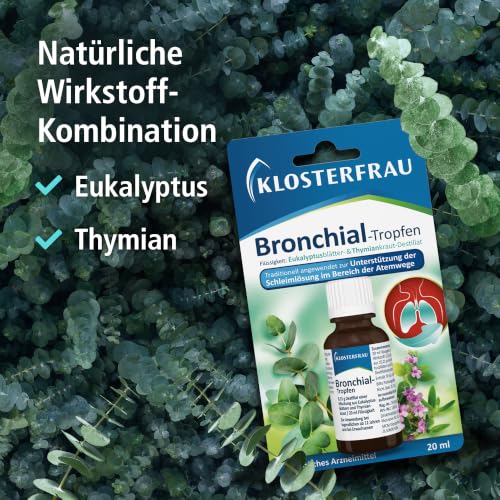 Klosterfrau Bronchial-Tropfen | 20 ml | Unterstützung der Schleimlösung im Bereich der Atemwege