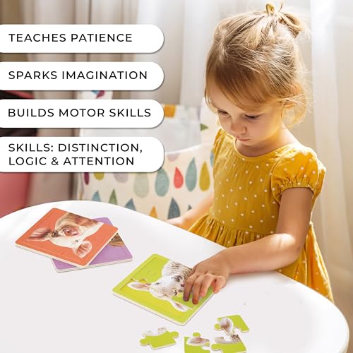 Zicoto ZIC-TODPUZZLE_23-209A Fun Wooden Toddler Puzzle Set Of 4 thumb #1