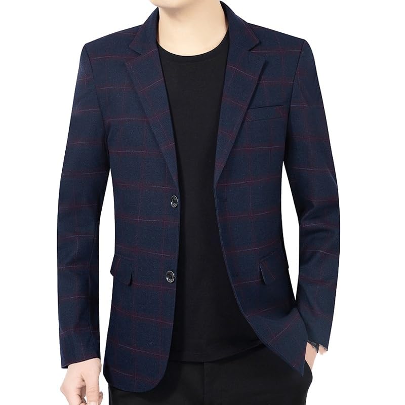 Casual Blazers Mens Blazers Slim Fit Suit Jacket Lapel Tuxedo Lightweight Two Button Sport Coat Western Sport Coats