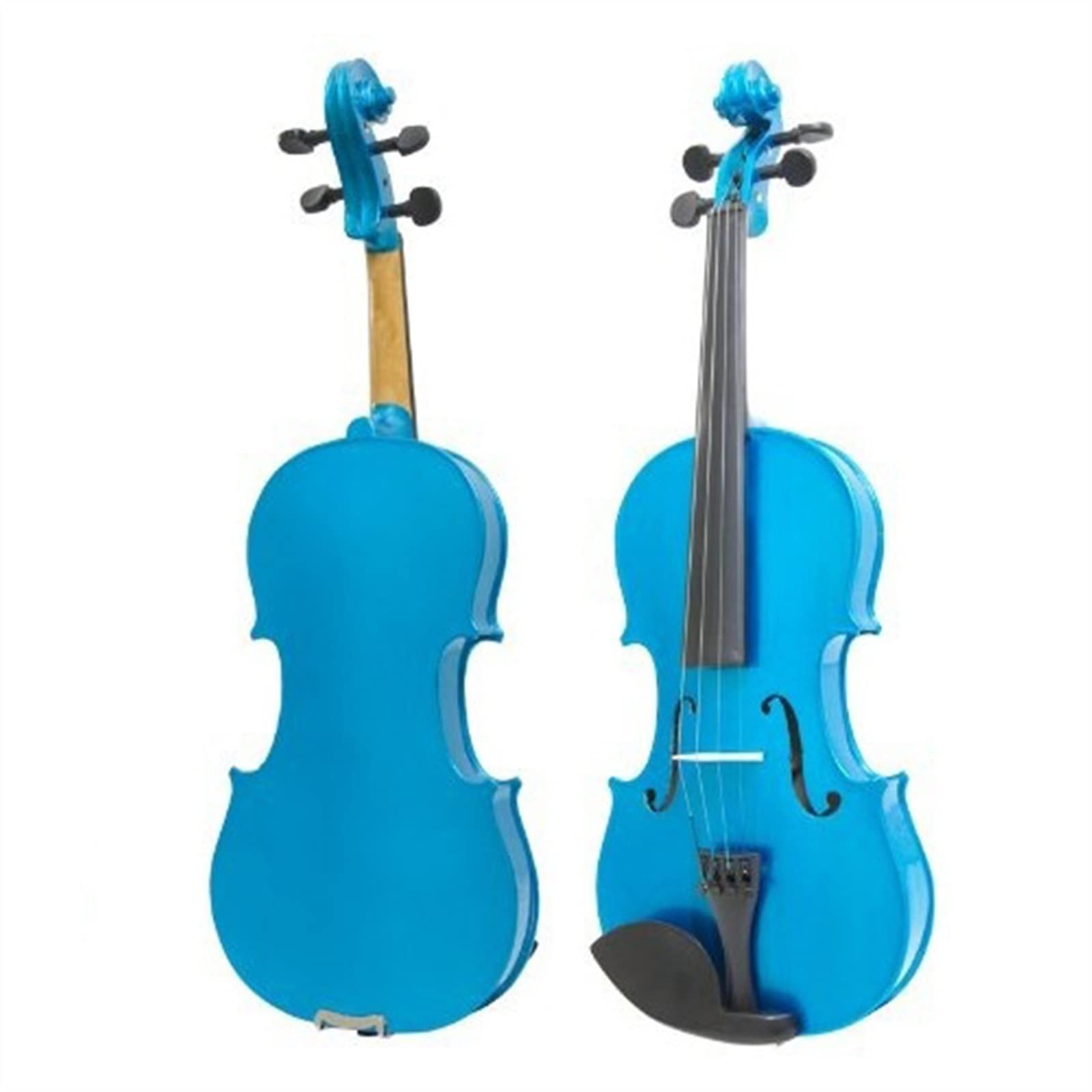 Violini per Studenti Violino Acustico In Legno Di Acero Violino Blu 4/4 Per Studenti Con Arco Per Custodia Per Regalo Musicale Per Principianti Professionale Violino