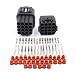 EMeskymall 2 Set 16 Pin Way Black Car Auto Motorcycle Waterproof Electrical Wire Connector Plug Fit 2.2mm Terminals Wire