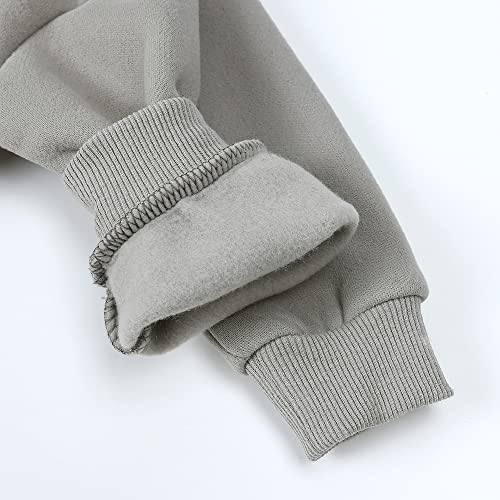 Image of MYGBCPJS Youth 2PCS Jogger Outfits Set Fleece Hooded + Sweatpants Boys Girls Athletic Sweatsuits Pullover Clothes
