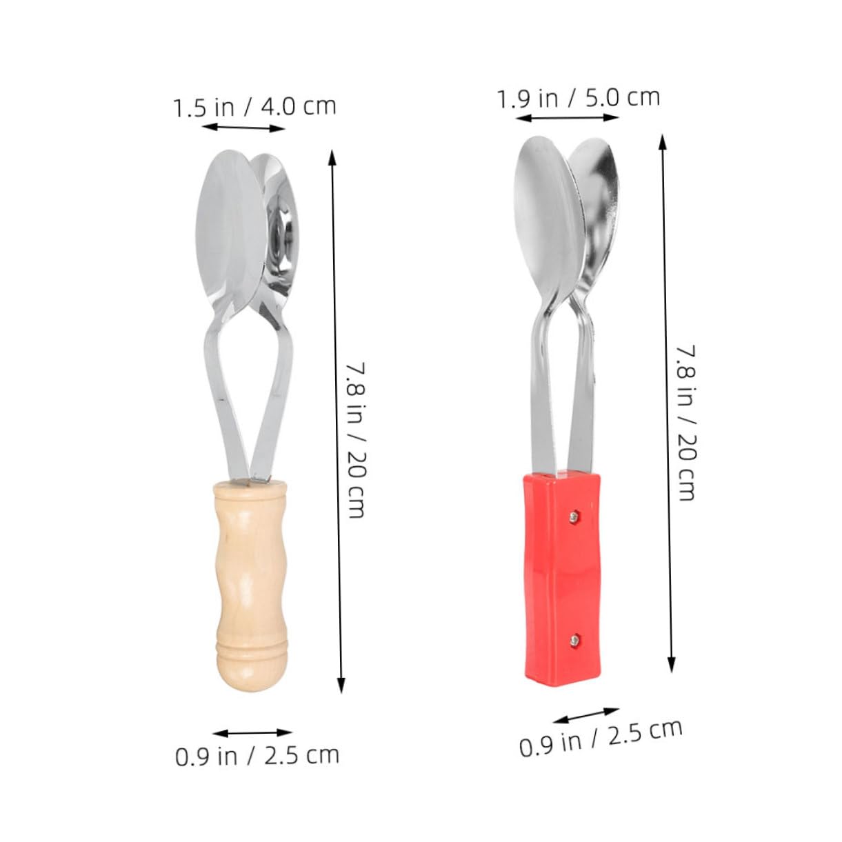 VANZACK 2Pcs Musical Spoons Creative Wooden Percussion for Fun Rhythm Instruments for Early Music Education Safe Durable Design for Playtime