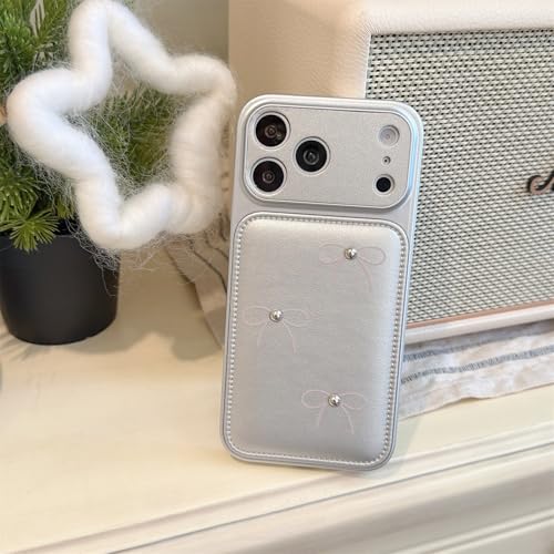 �yWAYYWP�z�K�p iPhone 17 Pro max �P�[�X ��ڂ񑕏� �V���o�[ �~�j���{�� ������� ���� �A�C�z��17Promax case ���� �V���o�[�r�[�Y �J�����ی� �S�ʕی� �ϏՌ� �����h�~ ��phone17�v���}�b�N�X �X�}�z�P