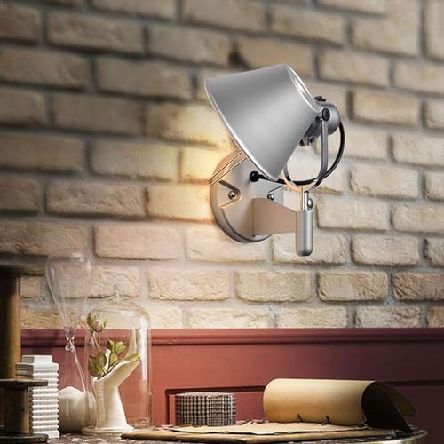 Applique murale de lecture chevet en aluminium filaire avec interrupteur - 2