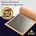 BARNABAS BLATTGOLD Gold Leaf - 12K Real Gold [25 Sheets, 3.4 inches] - Loose Sheets for Painting, Arts and Crafts