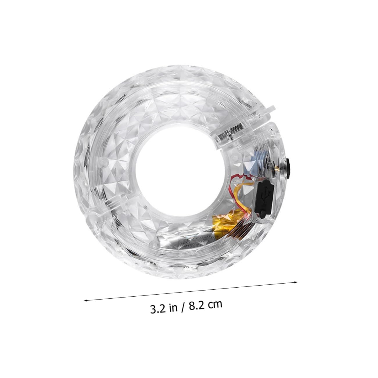 HEMOTON 5 Pièces Curseur Flash Intelligent éclairage de vélo décoratif Light Wheels à vélo à LED Lampe de vélo décorative Feux de vélo lumières LED vélo Lampe pour Roue Plastique Blanche