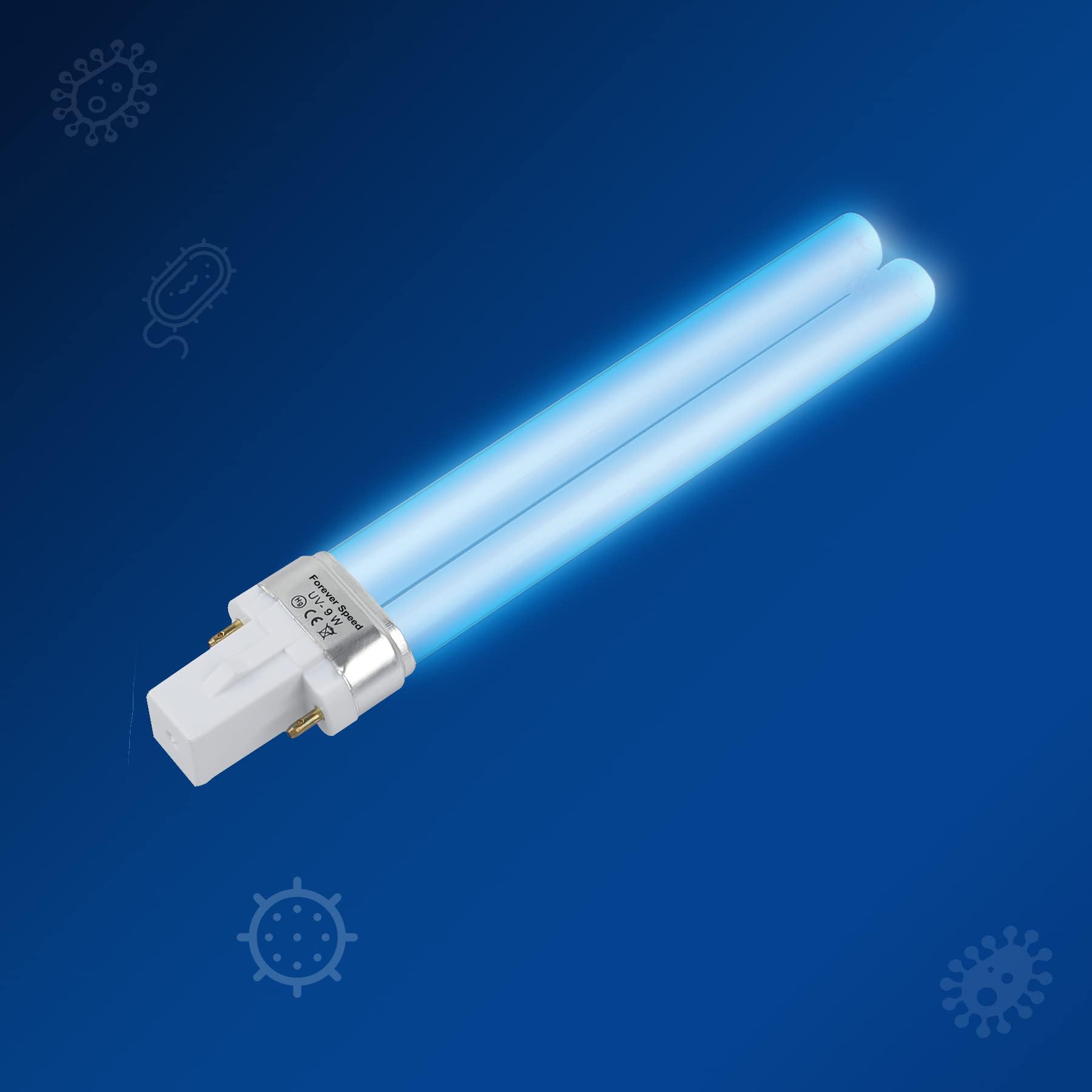 Tube UV 9 Watts Pour Lampe à Ultraviolets - Neuf - Éclairage Spécialisé