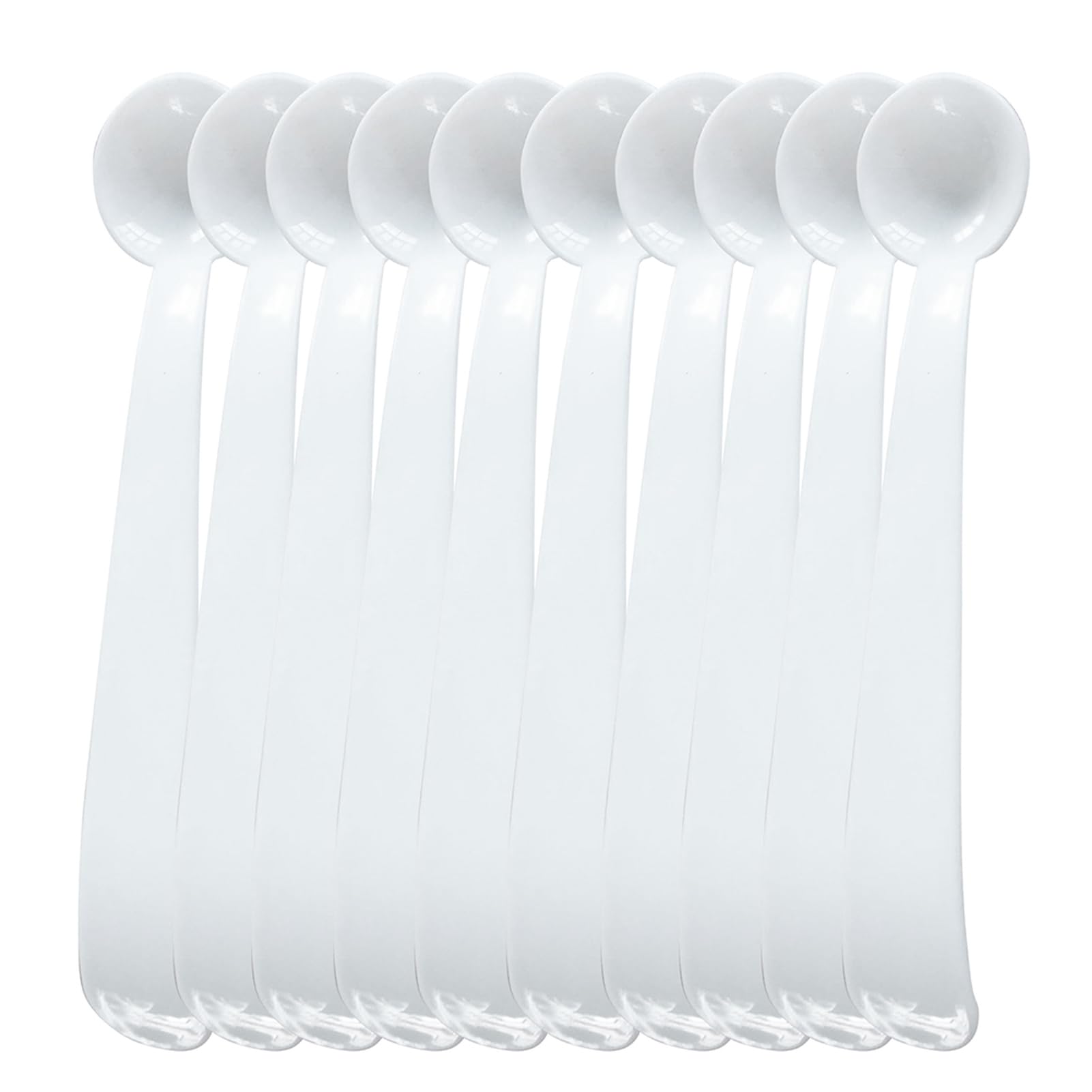 matumou 10Pcs Mini Portable Plastic 2g Medicine Powder Salt Precise Measuring Spoons