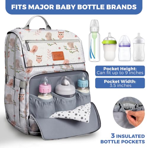 Image of PILLANI Baby Diaper Bag Backpack - Large Bag for Boys & Girls, Waterproof Diaper Backpack - Travel Diaper Bags w /Changing Pad, Baby Registry Search & Shower Gifts - Essentials Must Haves Newborn Stuff