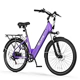 Qlife Cityone 2.0 Electric Bike for Adults,Up to 65Miles,28MPH,1200W Peak Motor 26
