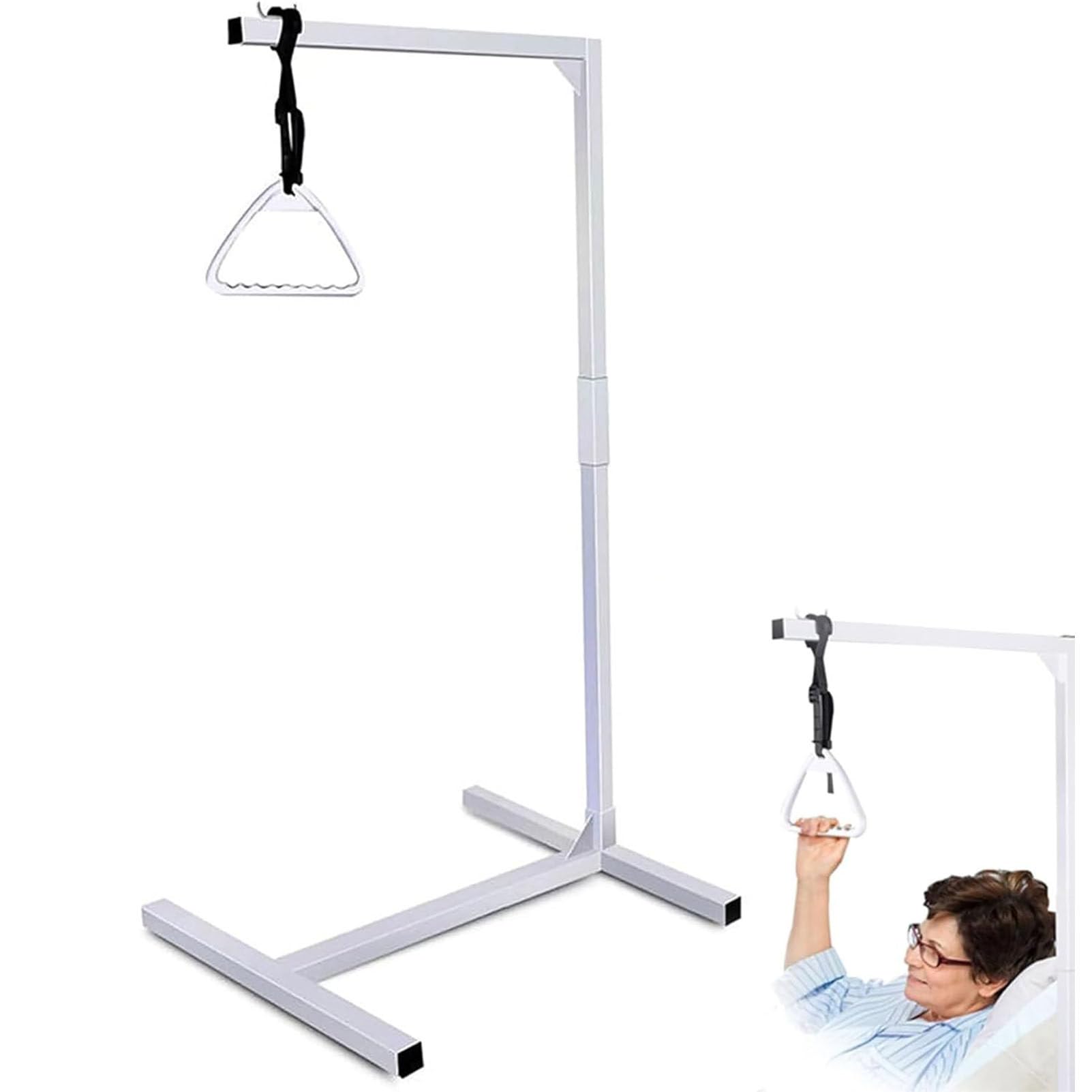 YXZYFPP Trapeze Bar for Bed Mobility, Assist Bars for Elderly and Disableds, Hospital Bed Pull-Up Device, Bedroom Support Rails for Easier Transfers and Movement