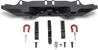 RCバンパーモデル For Trx4 1/10 アルミ合金リアバンパー衝突防止 D リングトレーラーフック RC クローラー車モデルのアップグレード部品