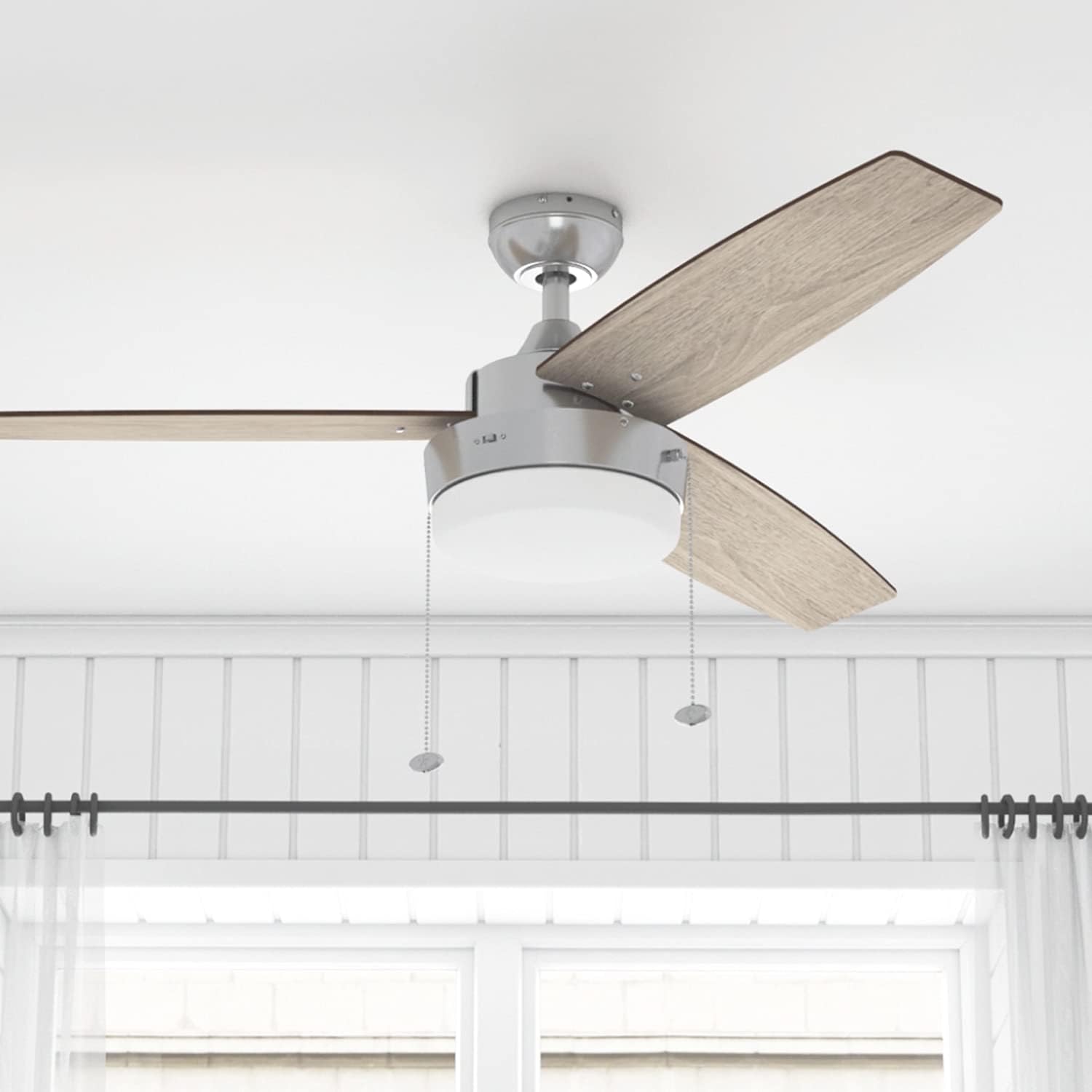 Promo 40% OFF Prominence Home 51019 Statham Modern Farmhouse Ceiling Fan, 52, Brushed Nickel Exclusive Discount 🔥 Prominence Home 51019 Statham Modern Farmhouse Ceiling Fan, 52, Brushed Nickel