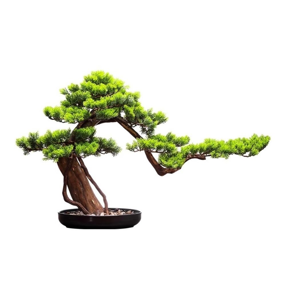 GTHTUHFD Artificial Plants, Artificial Tree Potted Plant, Simulated Welcoming Pine Bonsai In The Entrance Hall, Living Room,Home Decor