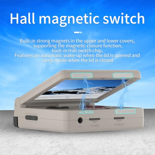 Image of Anbernic RG35XXSP Flip Retro Handheld Game with 3.5 Inch IPS Screen Linux System Built-in 64G TF Card 5532 Games Support 5G WiFi Bluetooth TV Output(Gray)