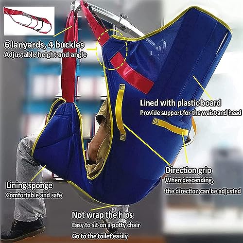 Harnais de levage patient taille L avec support de tête pour transfert médical - 6