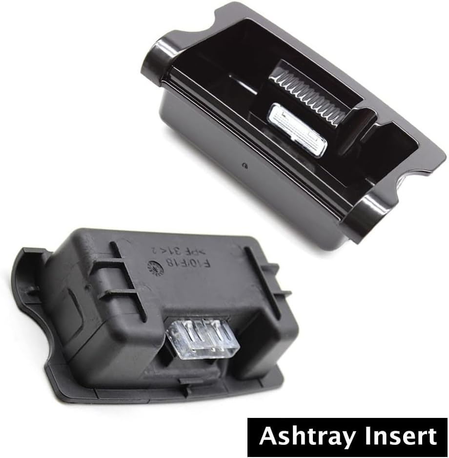 Front Center Console Ashtray Box Cover with Liner Case Ashtray Insert Assembly Interior Accessories Replacement Compatible with BMW 5 Series F10 F11 520 523 525 528 530 535 550 51169206347