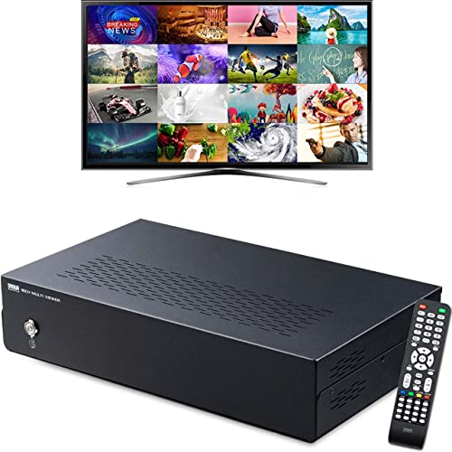 16分割マルチチャンネル表示対応テレビチューナー サンワ、最大16分割表示に対応したマルチチャンネルテレビ