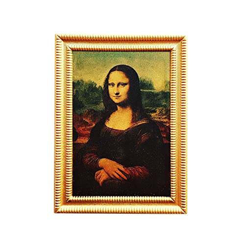 Imán decorativo 3D Mona Lisa para nevera miniatura 1