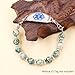 Oneress Green Spot Jasper Bracelet Fashionable 8mm Cat's Eye Jewelry for Women, Lobster Claw Adjustable Interchangeable Bracelet, Christmas Party Outfits for Lady, Tag Not Included YA5058