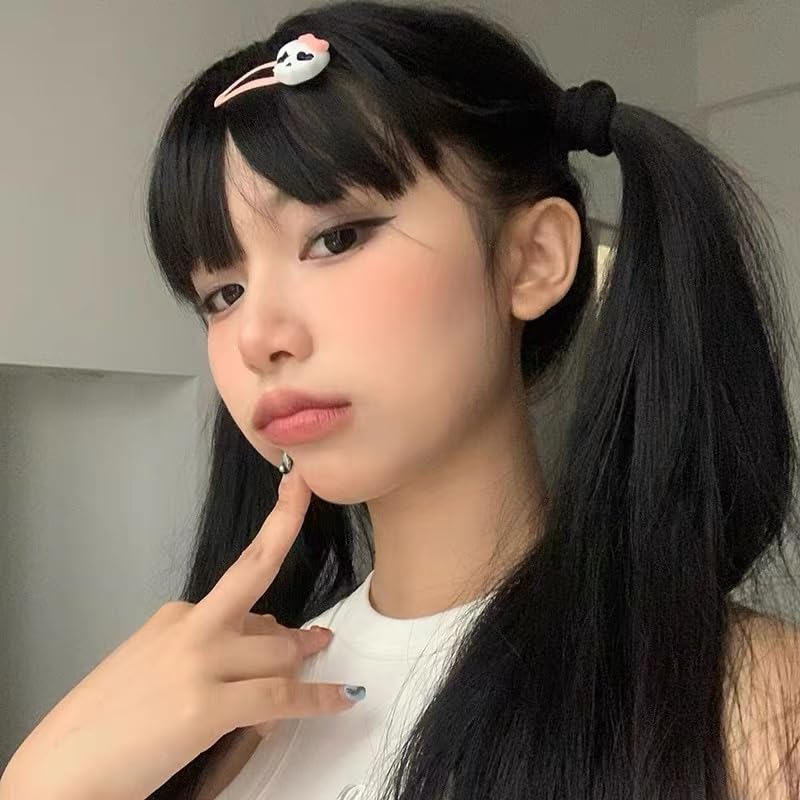 Miniatura 7 de Pinzas para el cabello de color rosa para mujeres y niñas, pinzas góticas para el cabello para adolescentes y niñas, clip de pelo de Halloween para