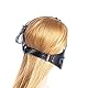 MFMYEE BDSM Bondage leather mask penis plug detachable mask,Schwarz Fetisch Bondage Penis Knebel bdsm maske