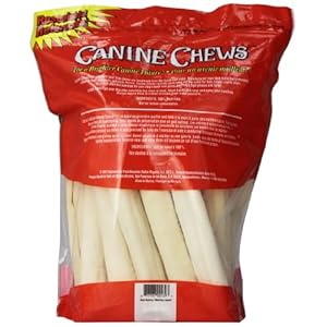Canine Chews 10-11" Rawhide Bones for Large Dogs, Durable USA Beefhide Dog Rawhide Chews, Retriever Rolls 20 Pack (5 lbs) Canine Chews 10 11 Rawhide Bones for Large Dogs Durable USA Beefhide Dog Rawhide Chews Retriever Rolls 20 Pack 5 lbs