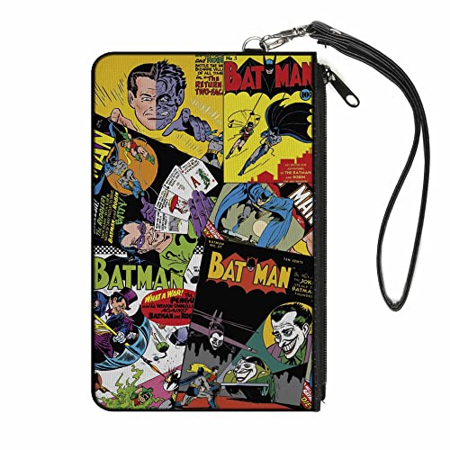 Buckle-Down Junior's Zip Wallet Batman Large, Multicolor, 8