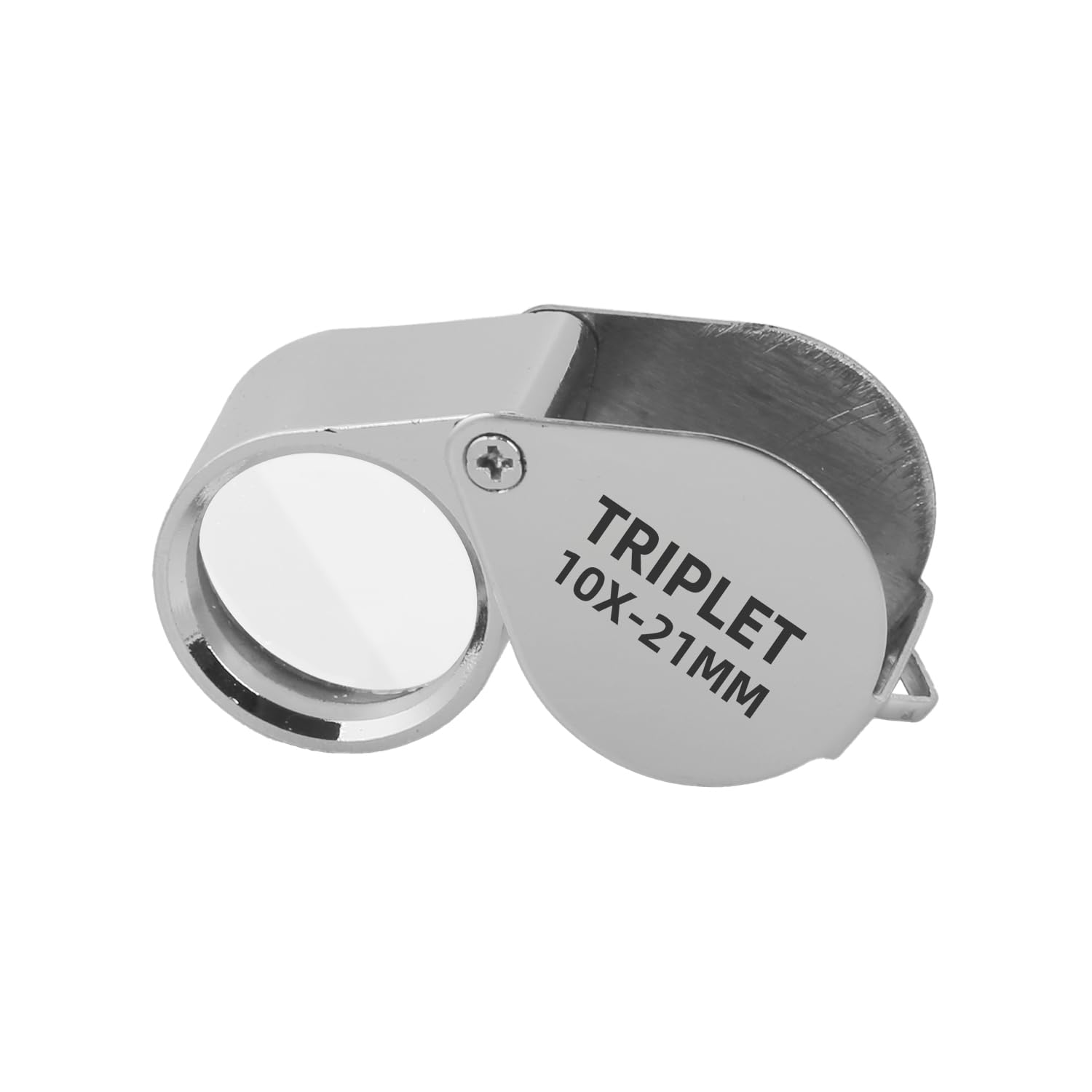 Tabanzhe Jewellers Loupe 10X Magnifier,Handheld Magnifying Glass with Storage Box,Foldable Portable Jewellery Antiques Eye Lens Eye Loupe for Science Reading Books Newspaper Insects Hobby Observation