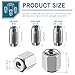 Dreyoo Replacement Collet and Nut Kit Compatible with CN1, Silver, 3 Collets (1/8-inch, 5/32-inch, 1/4-inch) and 1 Nut for Spiral Saw Tools and Drywall Cut Out Tools (Silver)