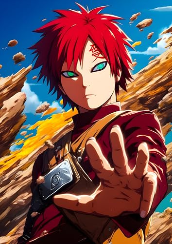 Image of NIJUKA Anime Printed Metal sheet Poster For Home And Room Decoration | For Anime Art Fans Boys And Girls (Gara first Jinjuriki)